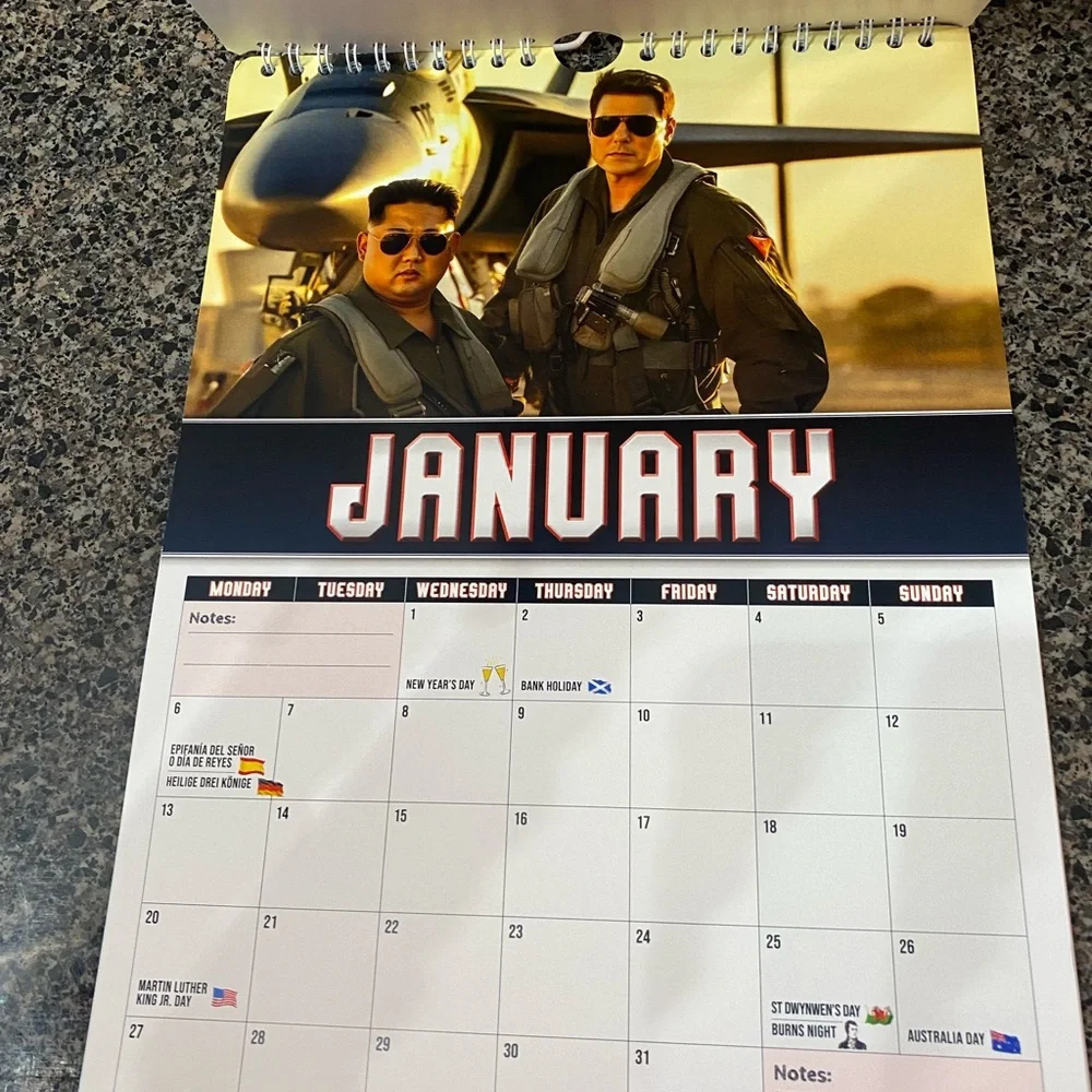 Top Gun 2025 Novelty Calendar NWT